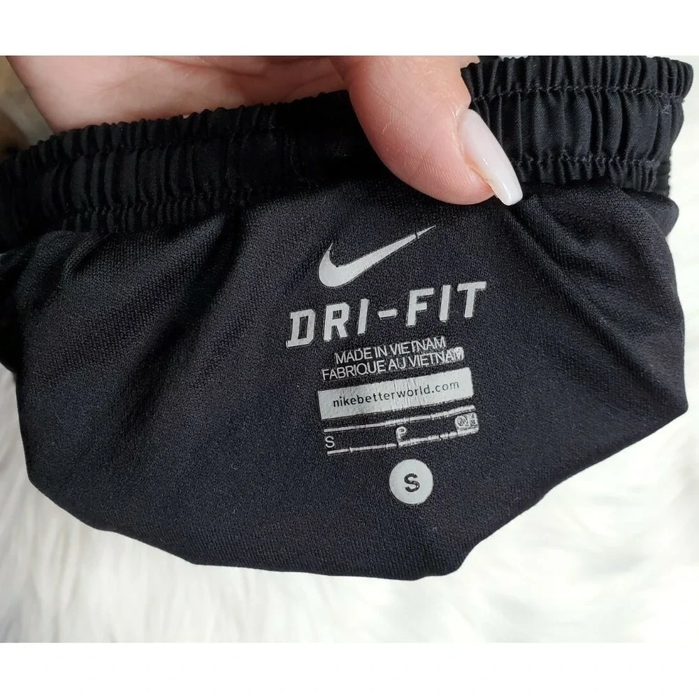 Nike Dri-Fit Tempo Lined Running Athletic Shorts Women's Size Small Black /White